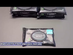 사용자 지정 로고 비단 대형 성인용 젖은 지느러미 비타민 E & 알로에 세프틱 및 하수 안전