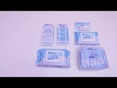 융합 가능한 젖은 화장실용 종이 부드럽고 내구성있는 생분해 가능한 화장실 지갑